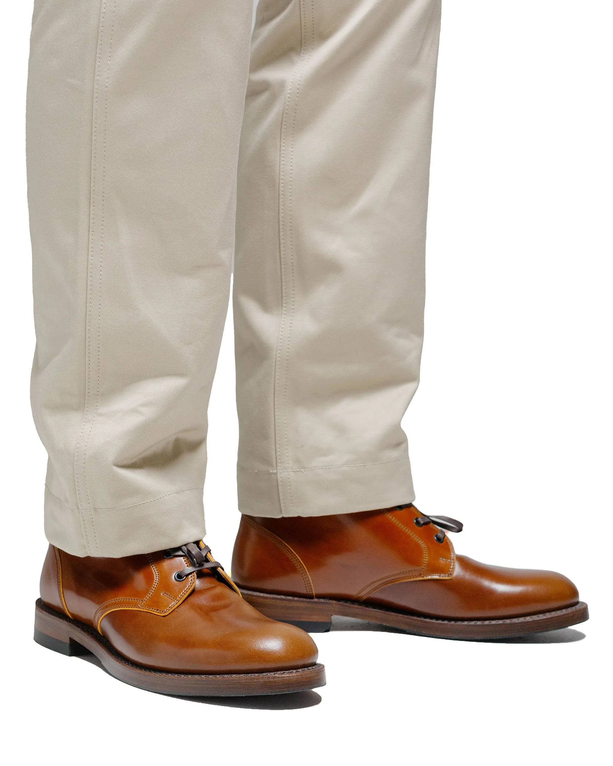 John Lofgren Bootmaker Les Bottes Chukka Inébranlables en Shell Cordovan Cognac Shinki Hikaku