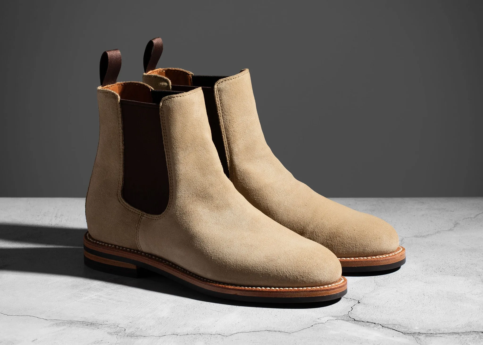 Bottes Chelsea Josephine en Suédé Tan