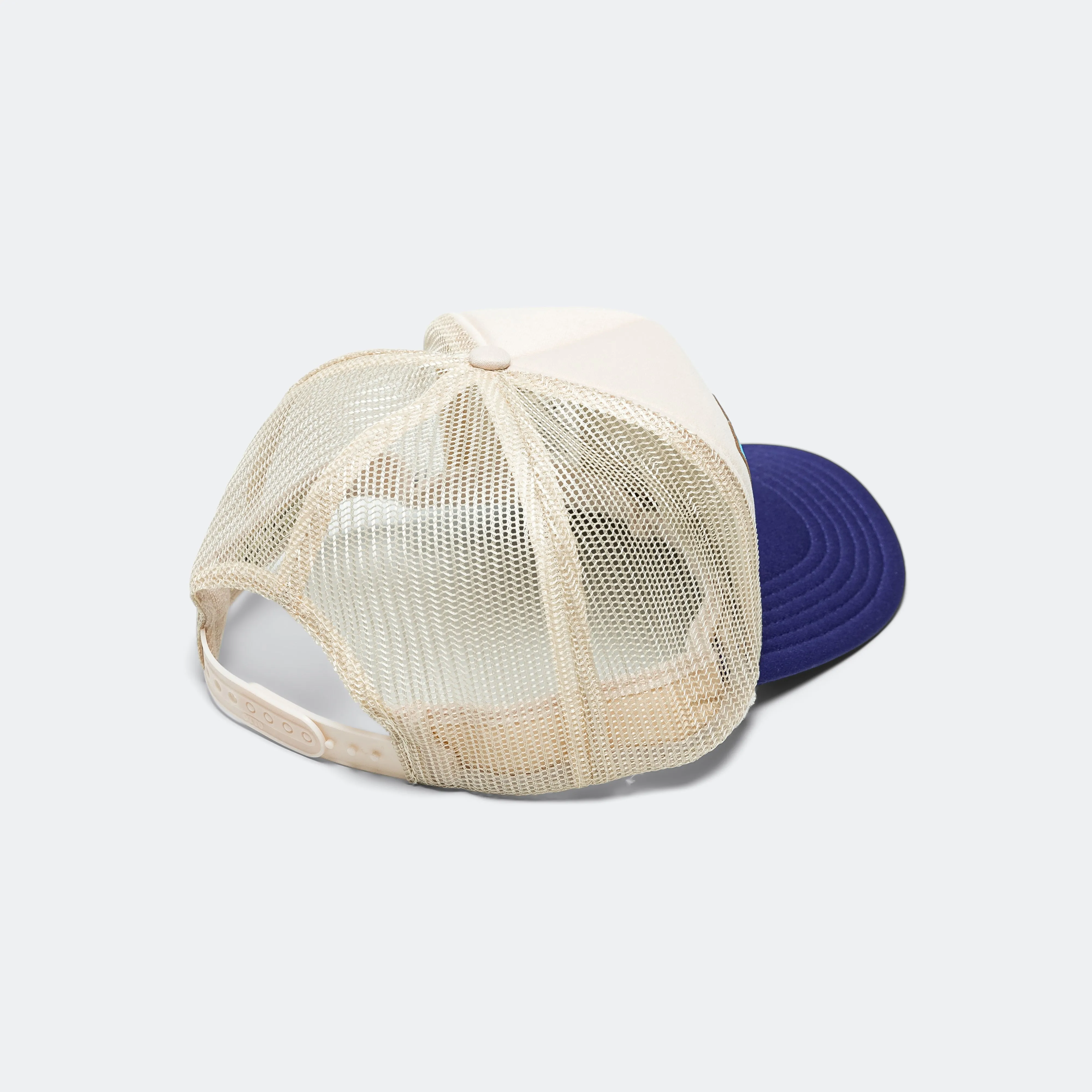 Casquette Trucker Kapital Clothing DENIM HOMME AMOUR CHATS - Écru/Violet