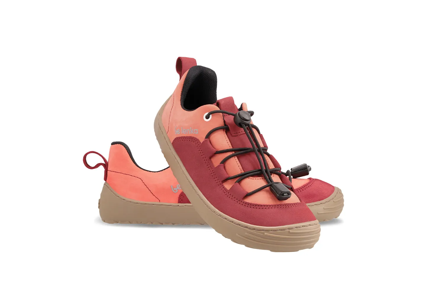 Chaussures légères pour enfants Be Lenka Xplorer - Rouge foncé & Corail_Be Lenka_Chaussures
