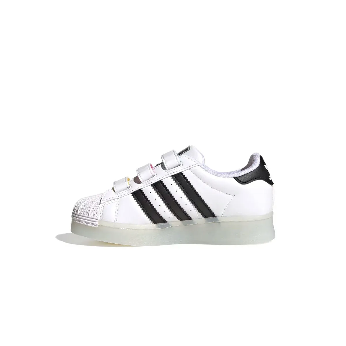 Kids Superstar 360 LED 'Nuage Blanc Cœur Noir'