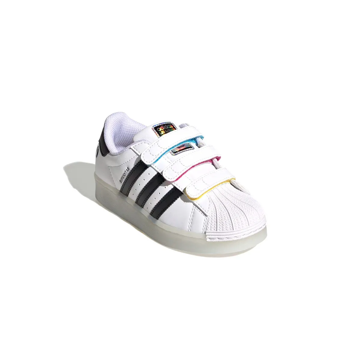 Kids Superstar 360 LED 'Nuage Blanc Cœur Noir'