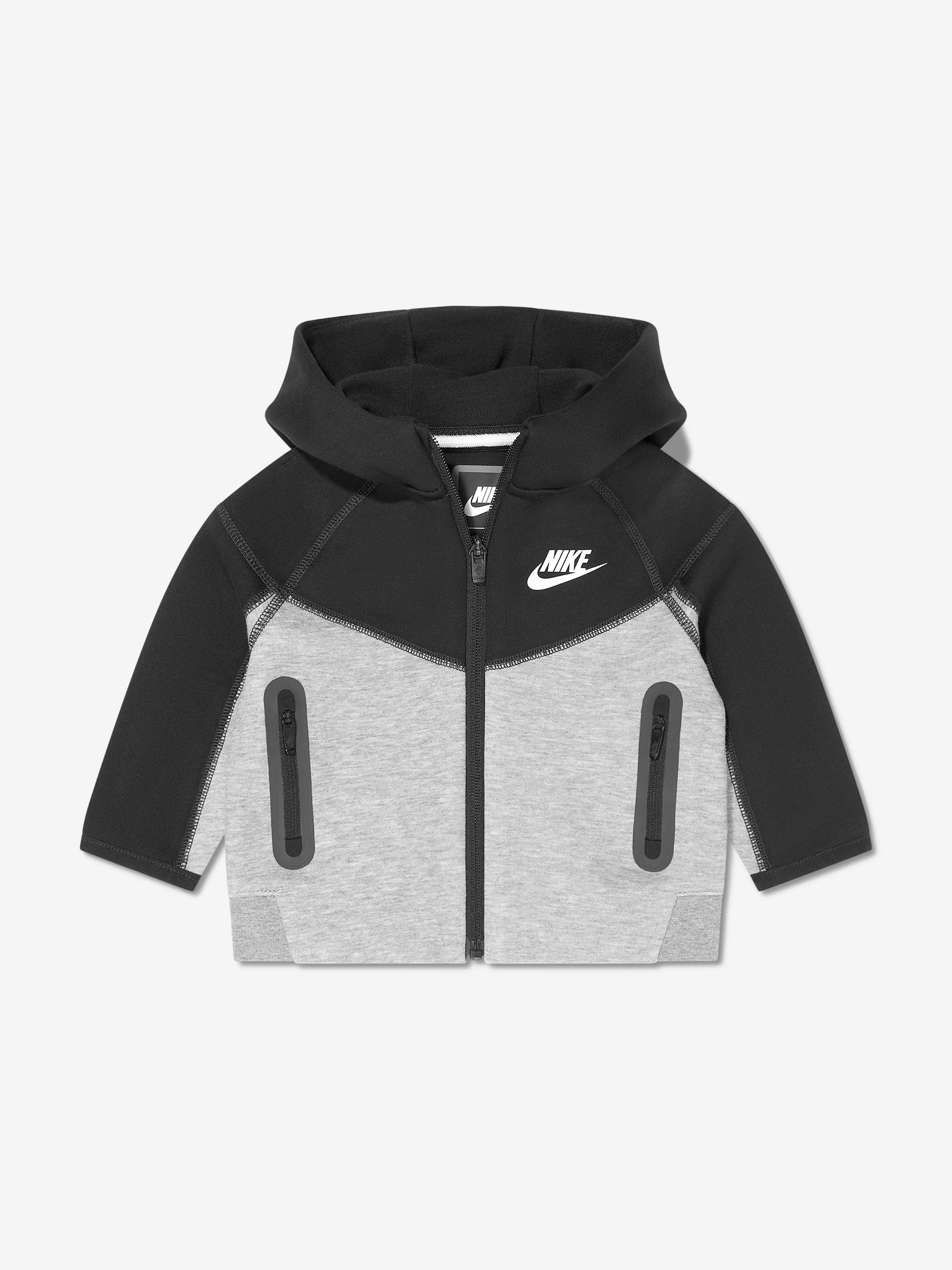 Survêtement à capuche zip complet Tech Fleece pour enfants en gris