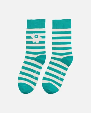 Kioski Kasvaa Chaussettes Unikko One à Rayures Égales Vêtements_Marimekko