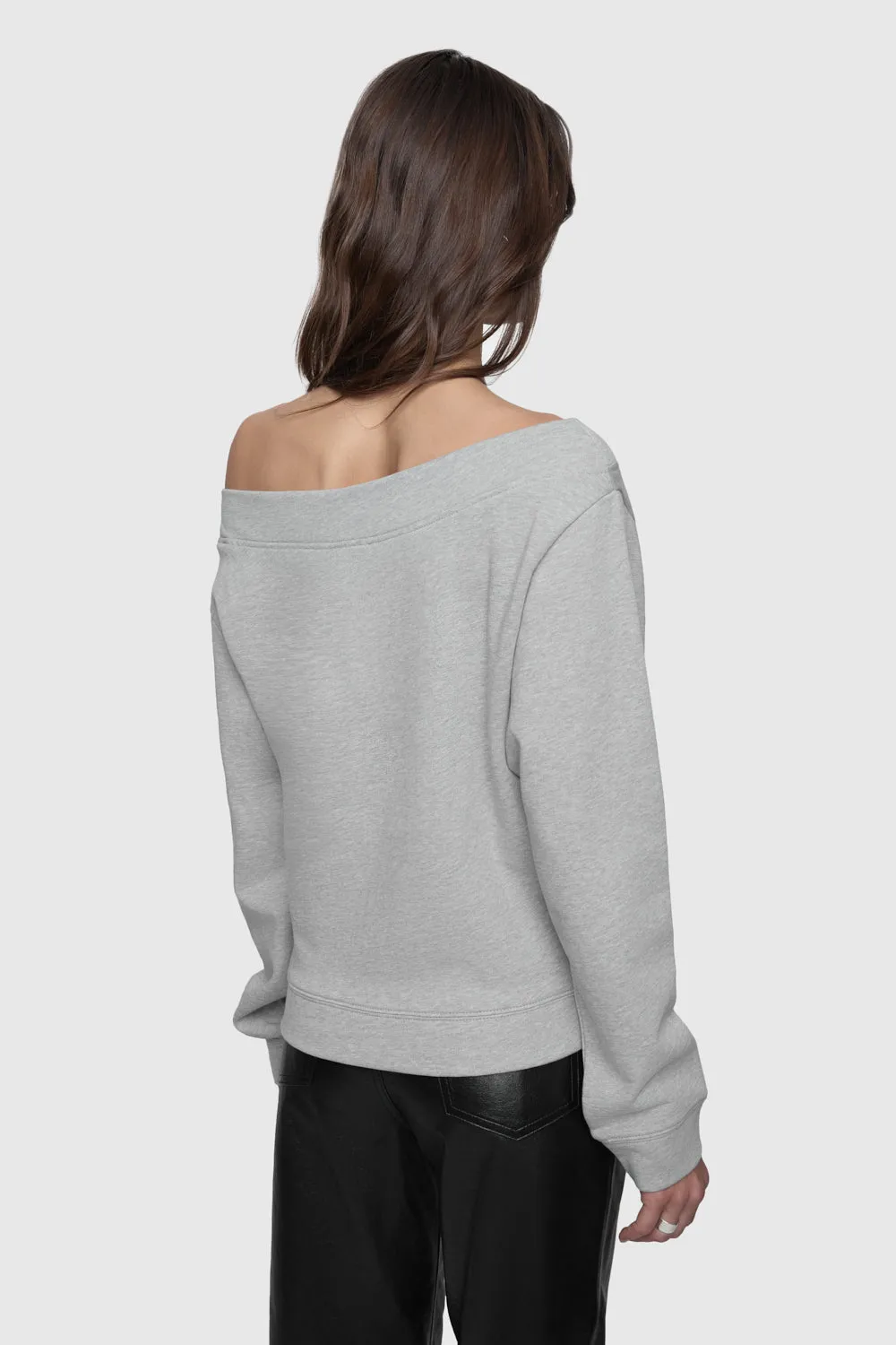 Pull à capuche décolleté Kora