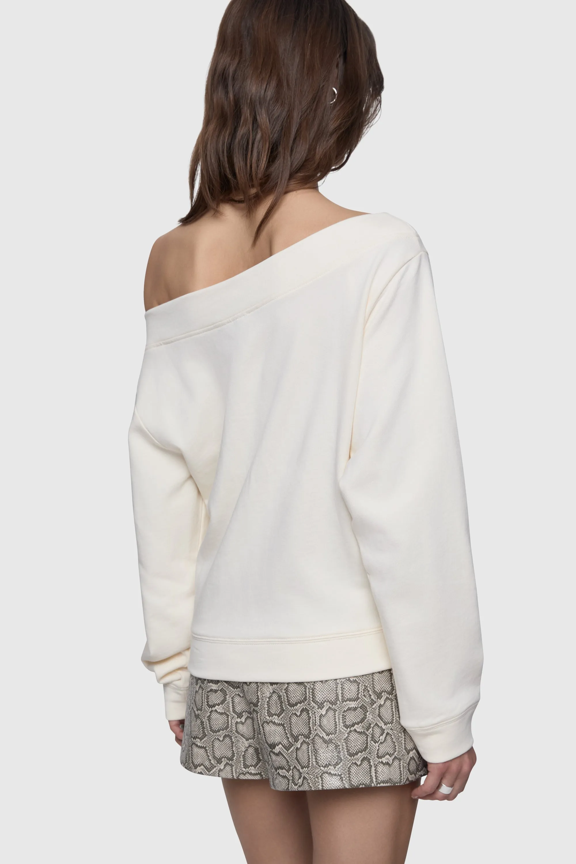Pull à capuche décolleté Kora