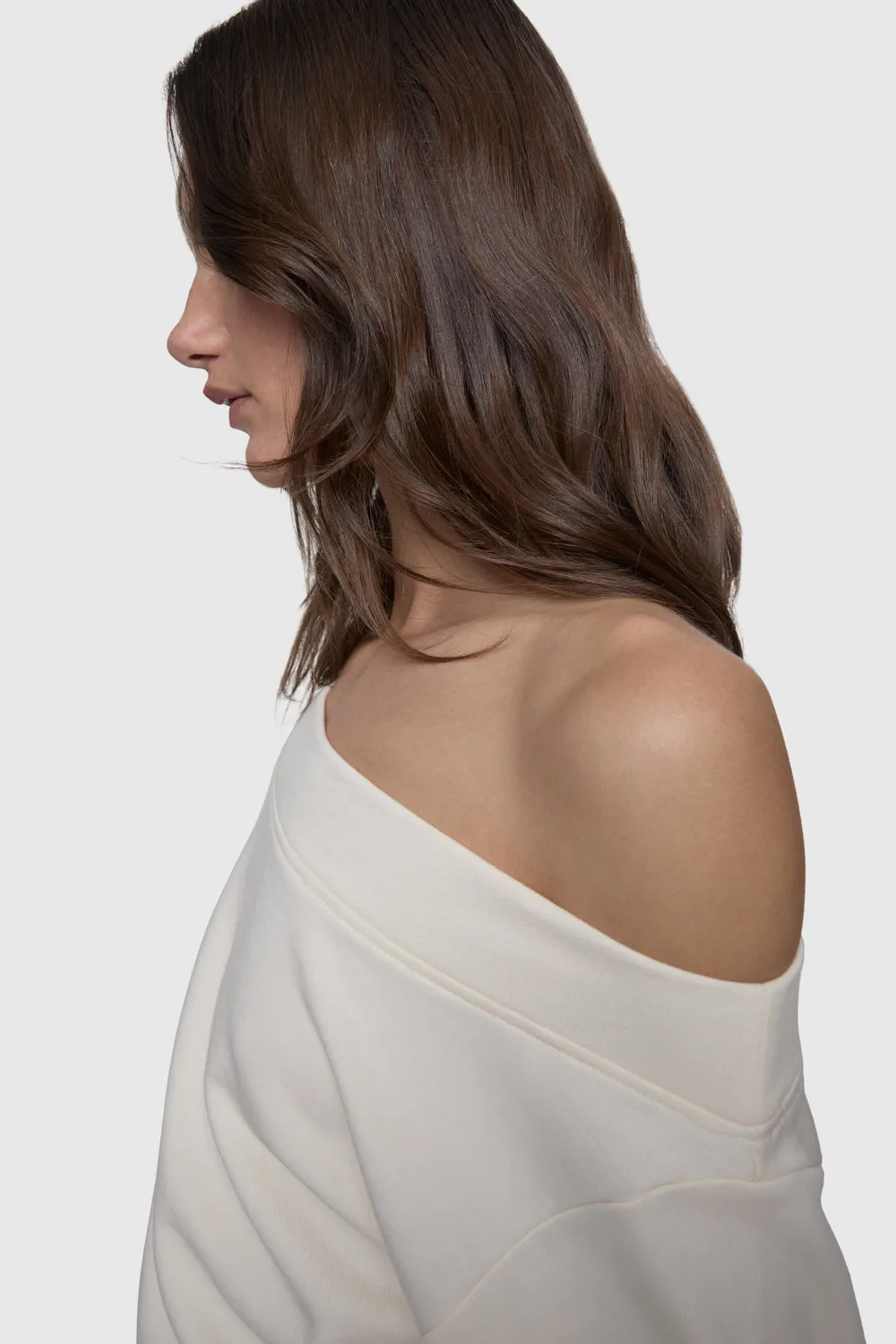 Pull à capuche décolleté Kora