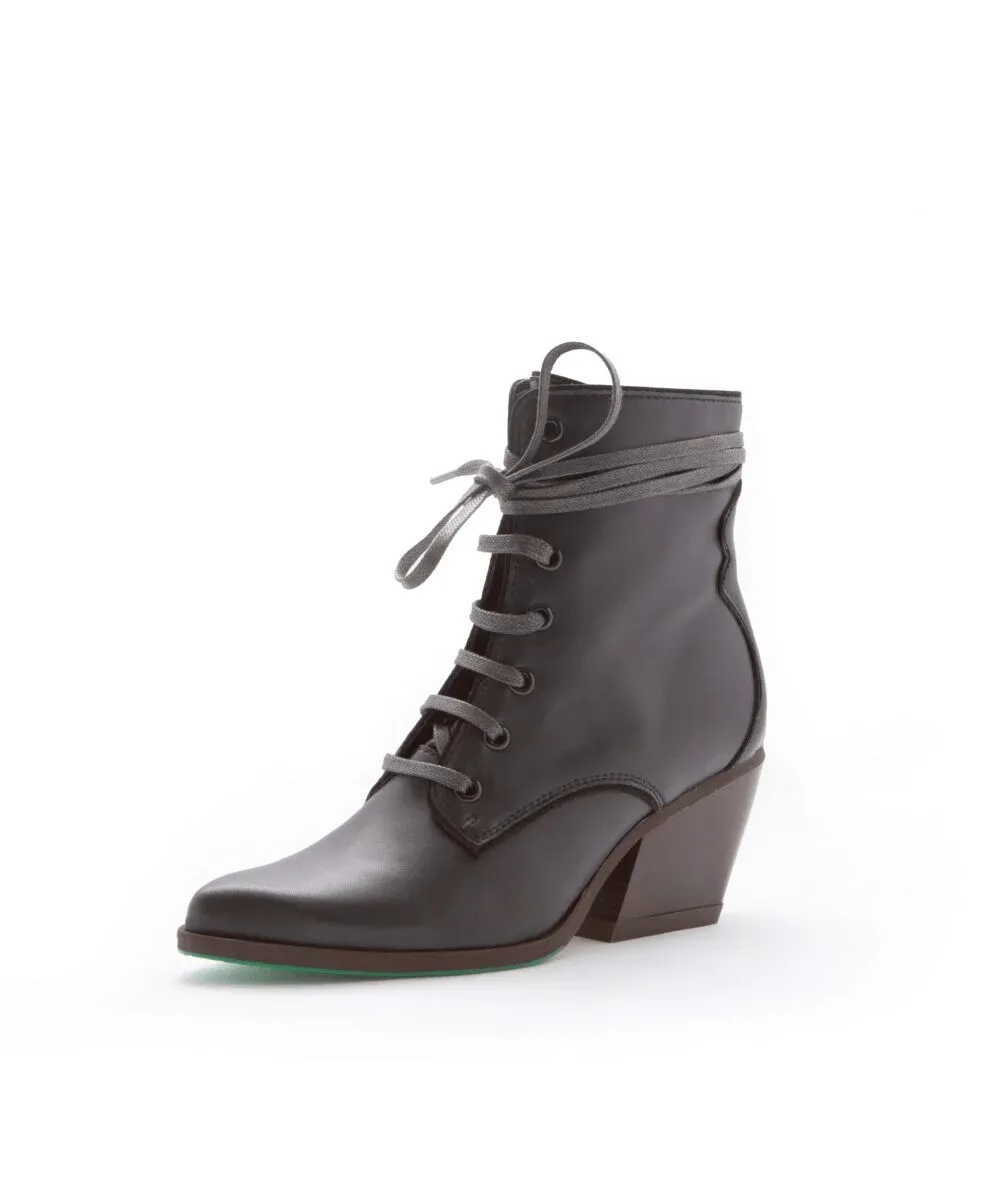 Lot Bottes Cowboy en Cuir Végan AppleSkin | Noir