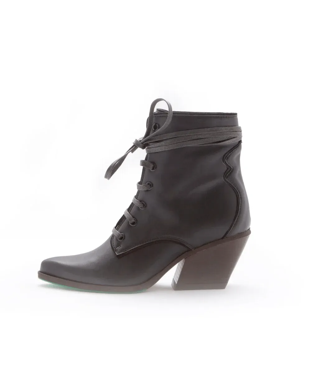 Lot Bottes Cowboy en Cuir Végan AppleSkin | Noir