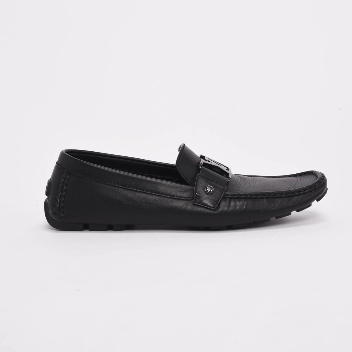 Louis Vuitton Black Calfskin Monte Carlo Mocassins 8.5