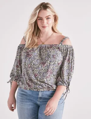 Lucky Brand Haut à fleurs décolleté multi Lucky Brand
