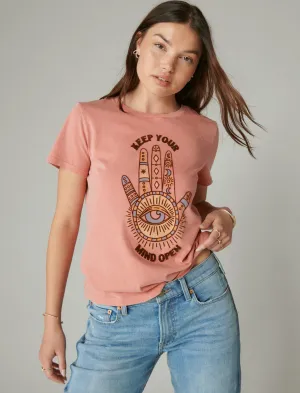 Lucky Brand Mind Open Classic Crew Terre de Sienne Brûlée Lucky Brand