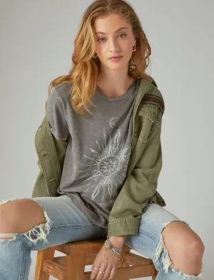 Lucky Brand Spiritual Boyfriend Crew Prune Chat Lucky Brand