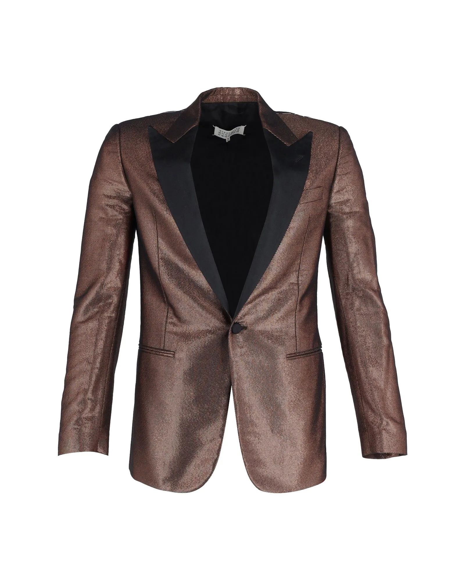 Veste Smoking Maison Margiela en Polyester Bronze Métallisé