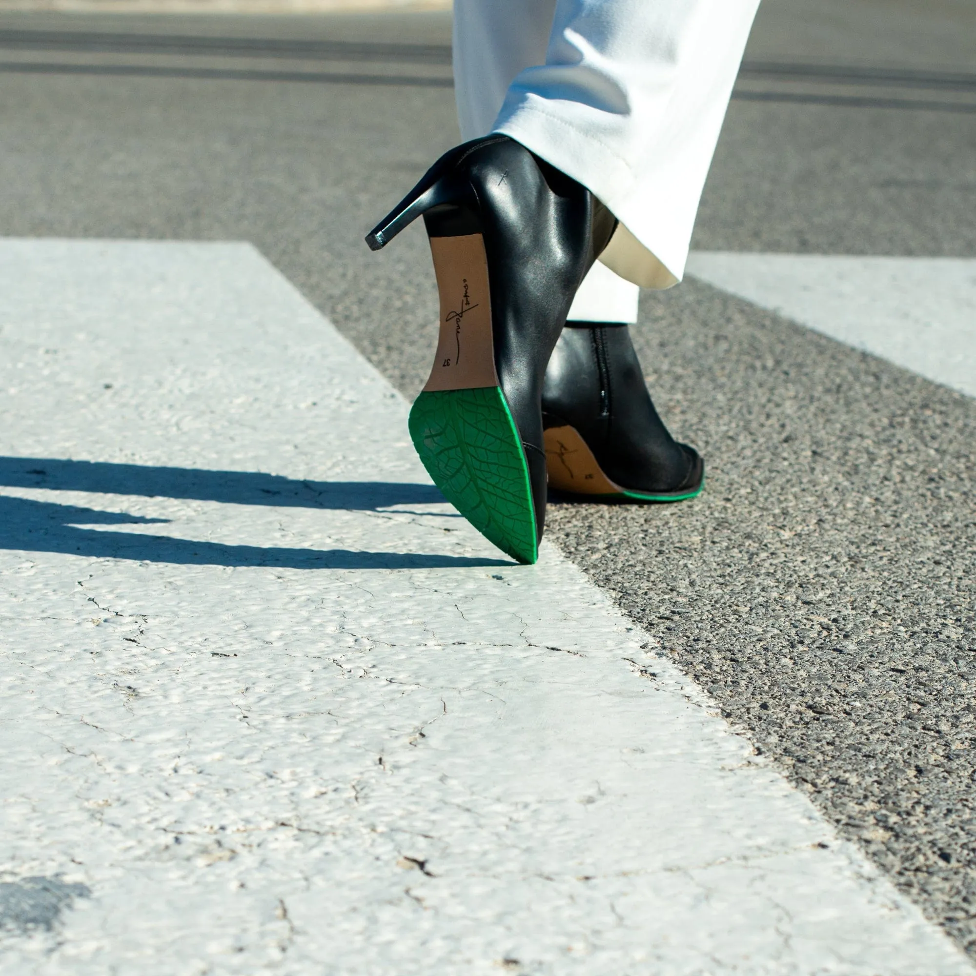 Bottes à talons aiguilles en simili cuir vegan Marly | Plusieurs couleurs