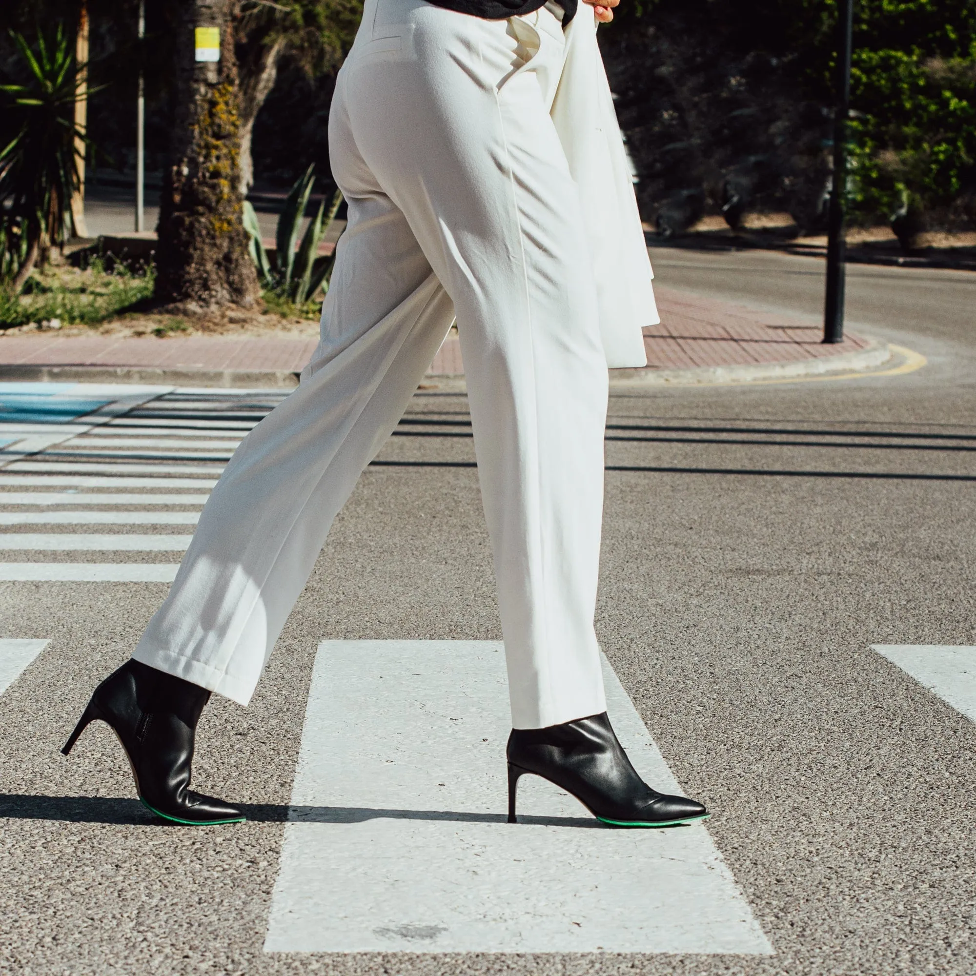 Bottes à talons aiguilles en simili cuir vegan Marly | Plusieurs couleurs