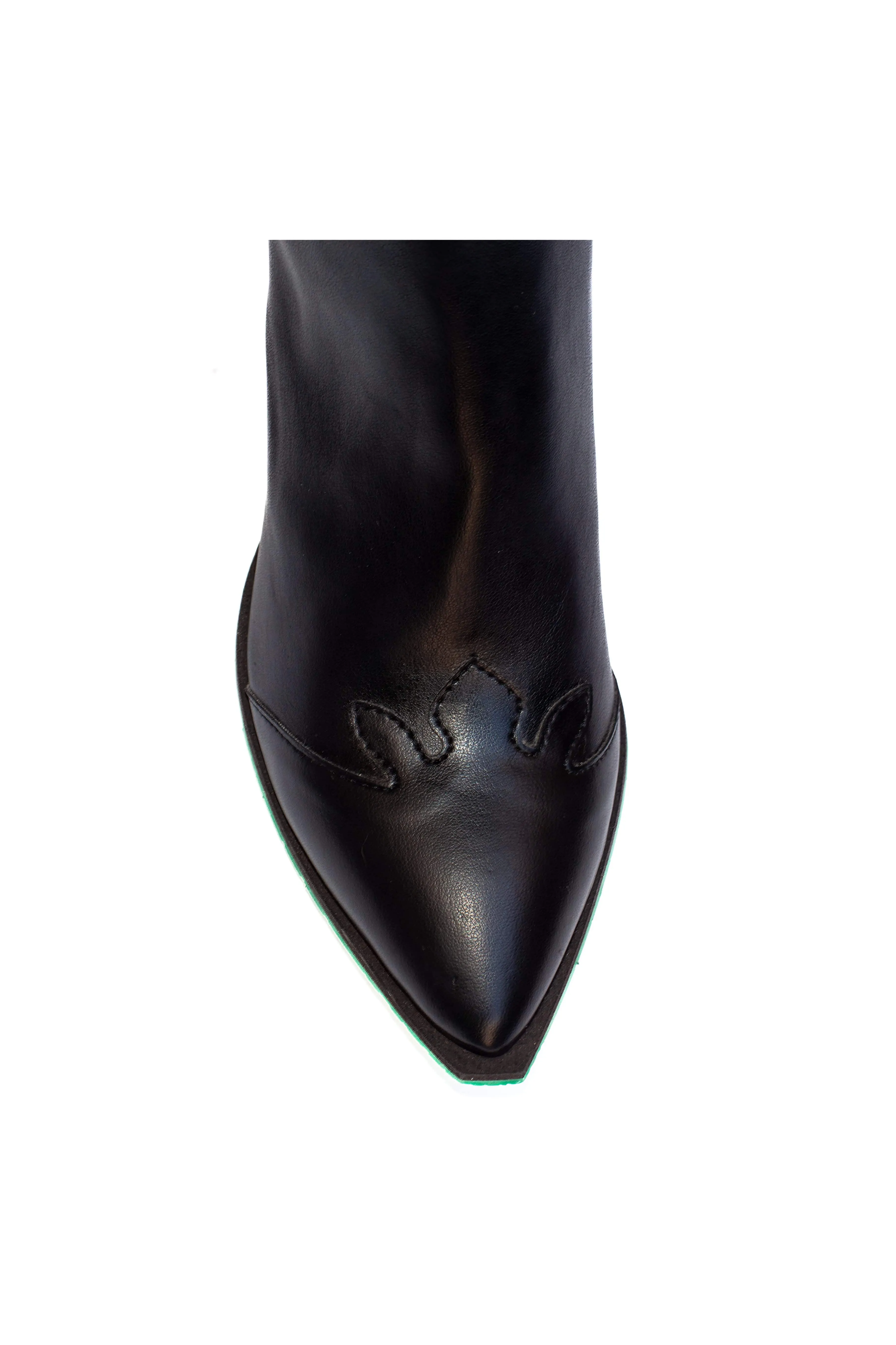 Bottes à talons aiguilles en simili cuir vegan Marly | Plusieurs couleurs