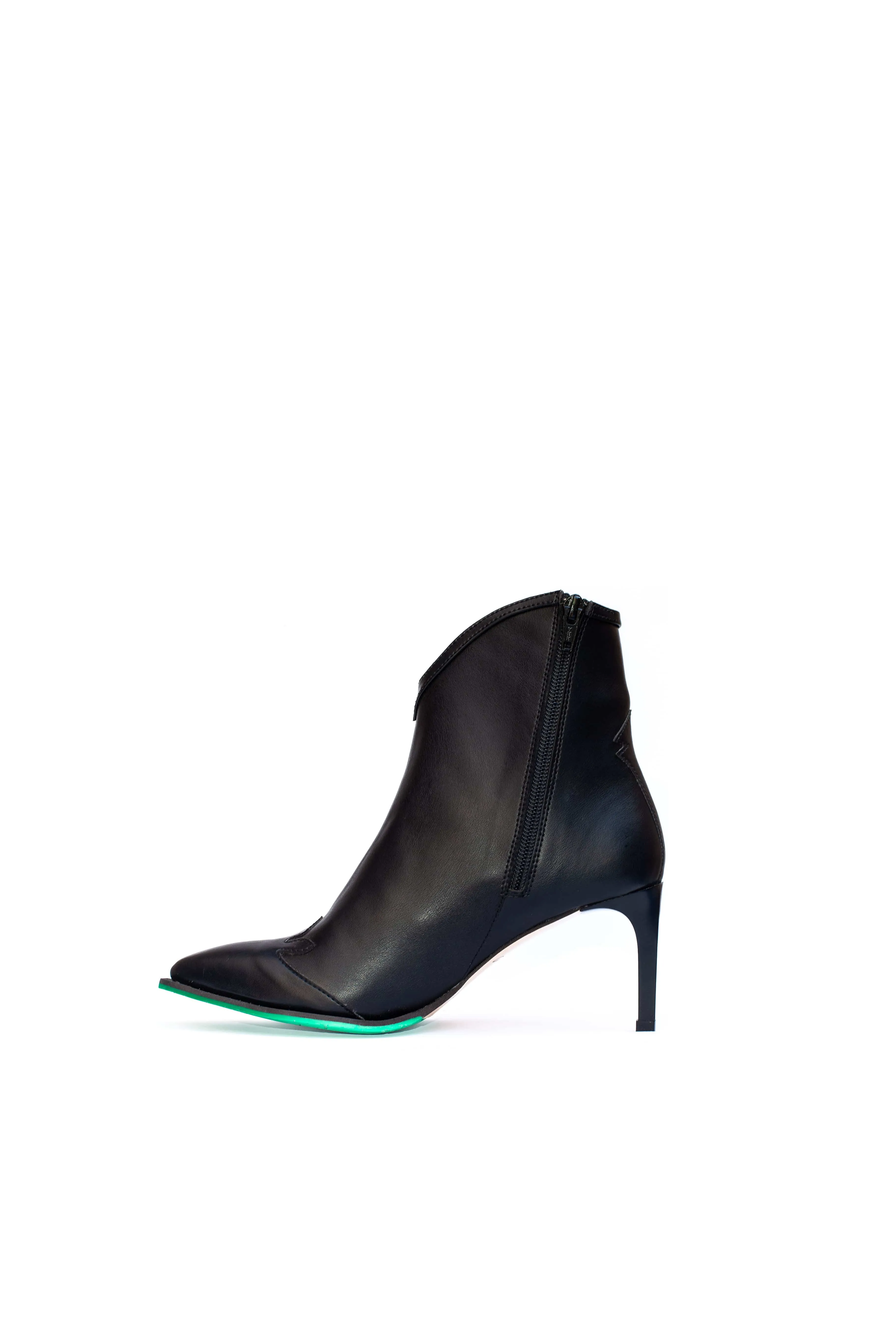 Bottes à talons aiguilles en simili cuir vegan Marly | Plusieurs couleurs