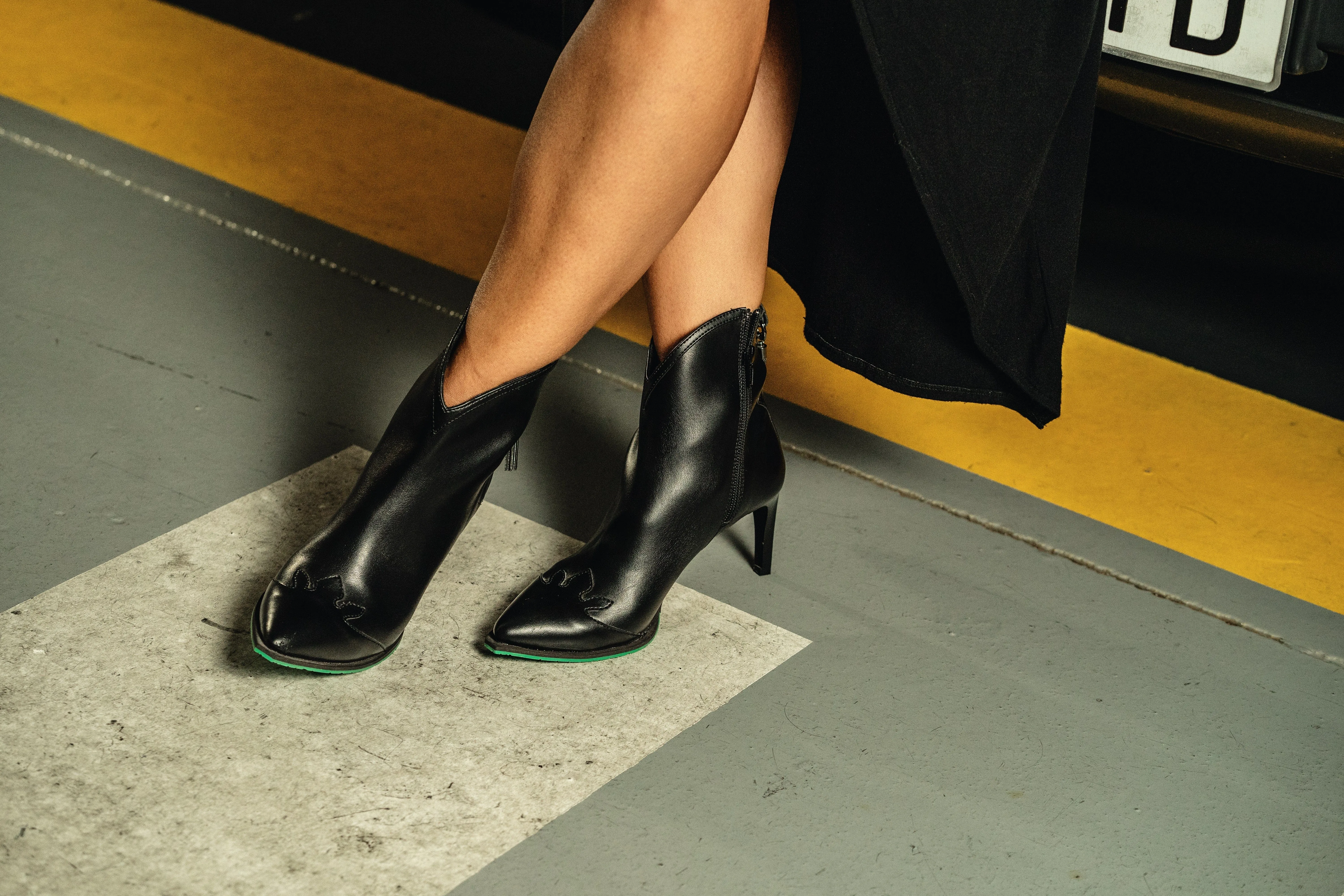 Bottes à talons aiguilles en simili cuir vegan Marly | Plusieurs couleurs