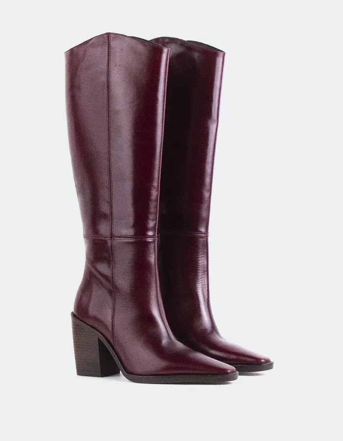 Melville Cuir Bordeau