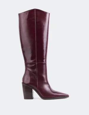 Melville Cuir Bordeau