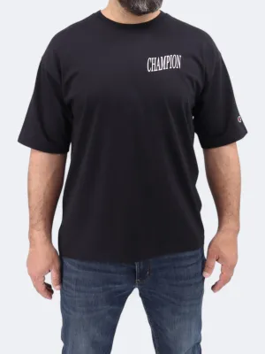 T-shirt Homme Imprimé au Dos, Noir