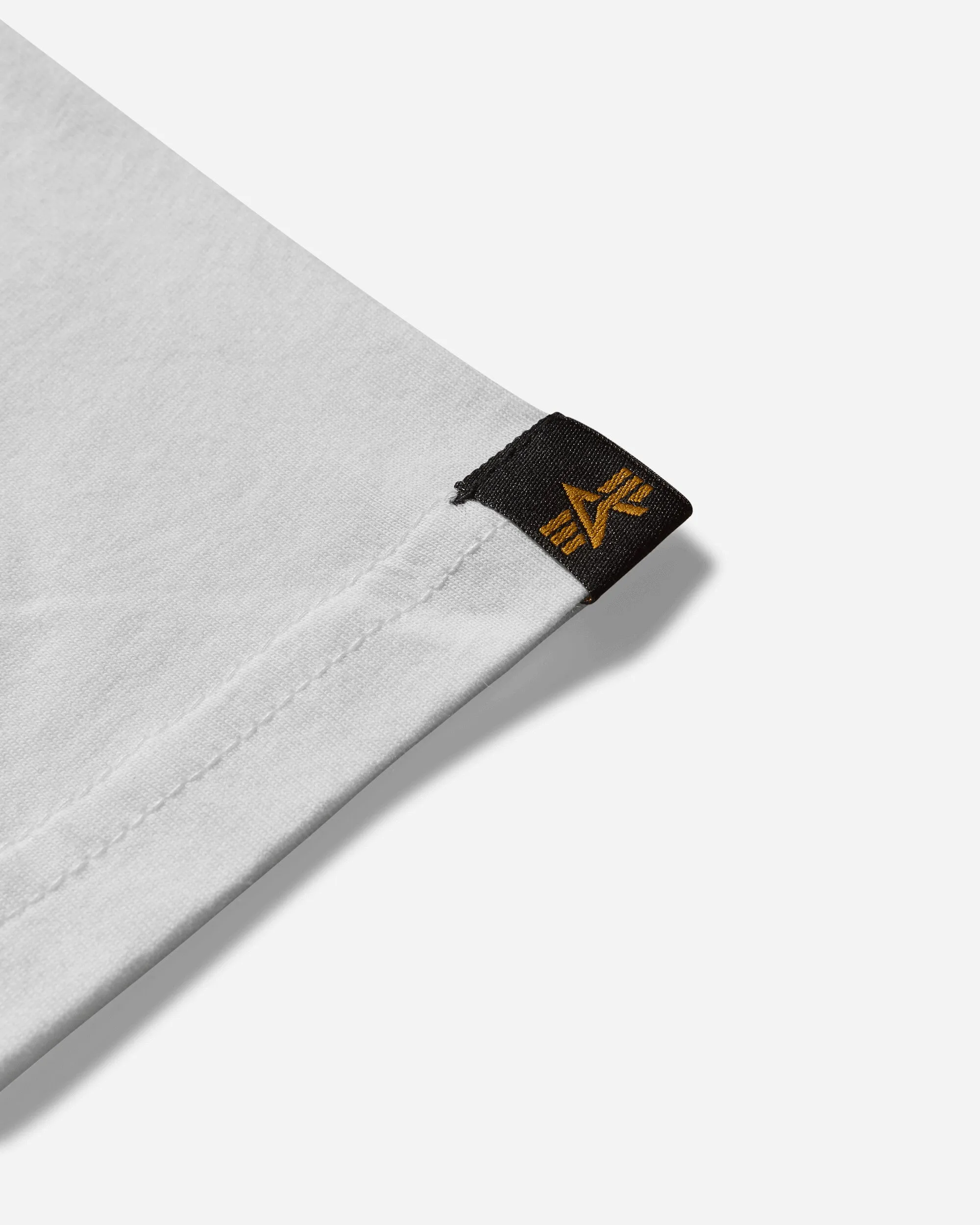 T-shirt Homme Basique Petit Logo Blanc
