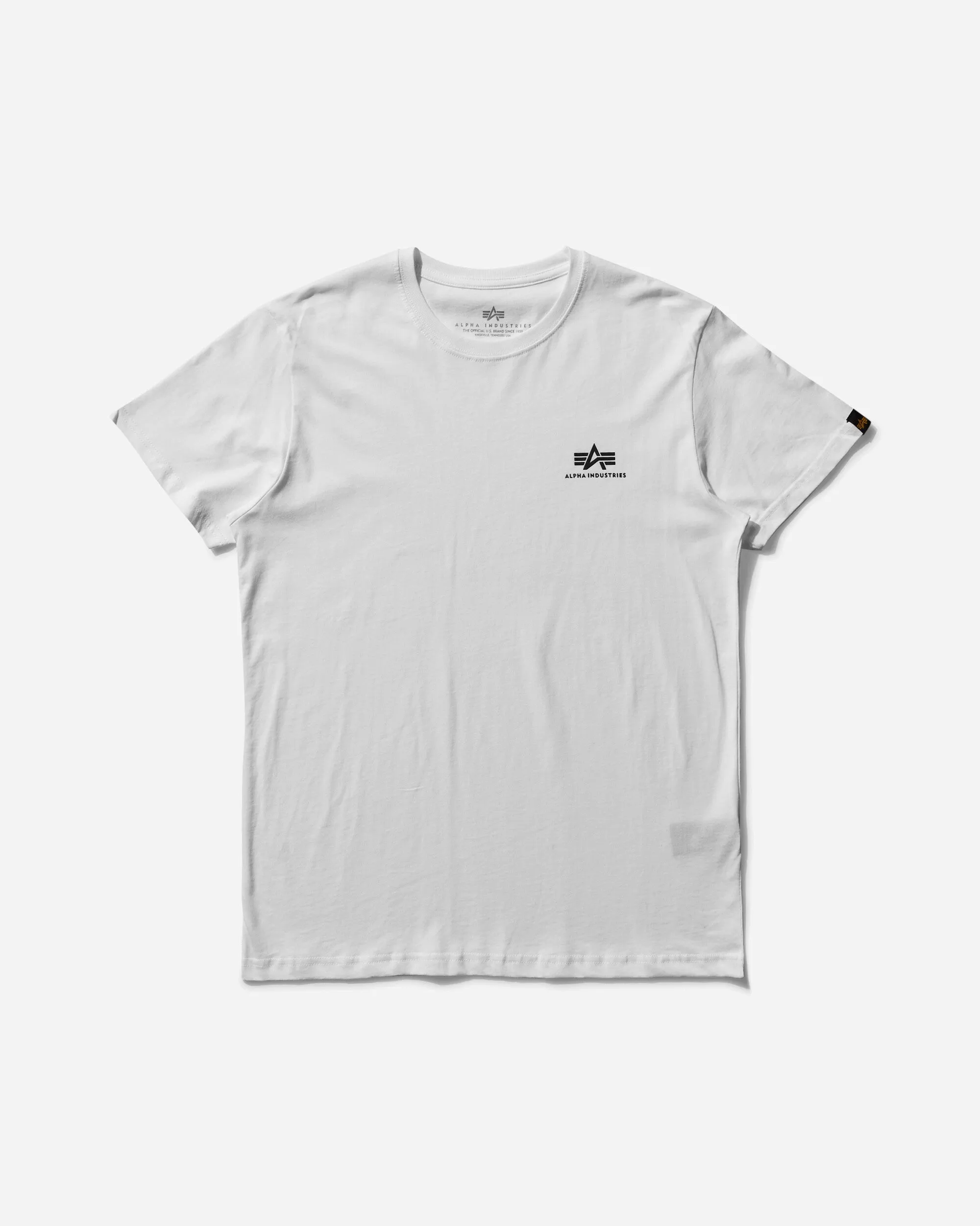 T-shirt Homme Basique Petit Logo Blanc