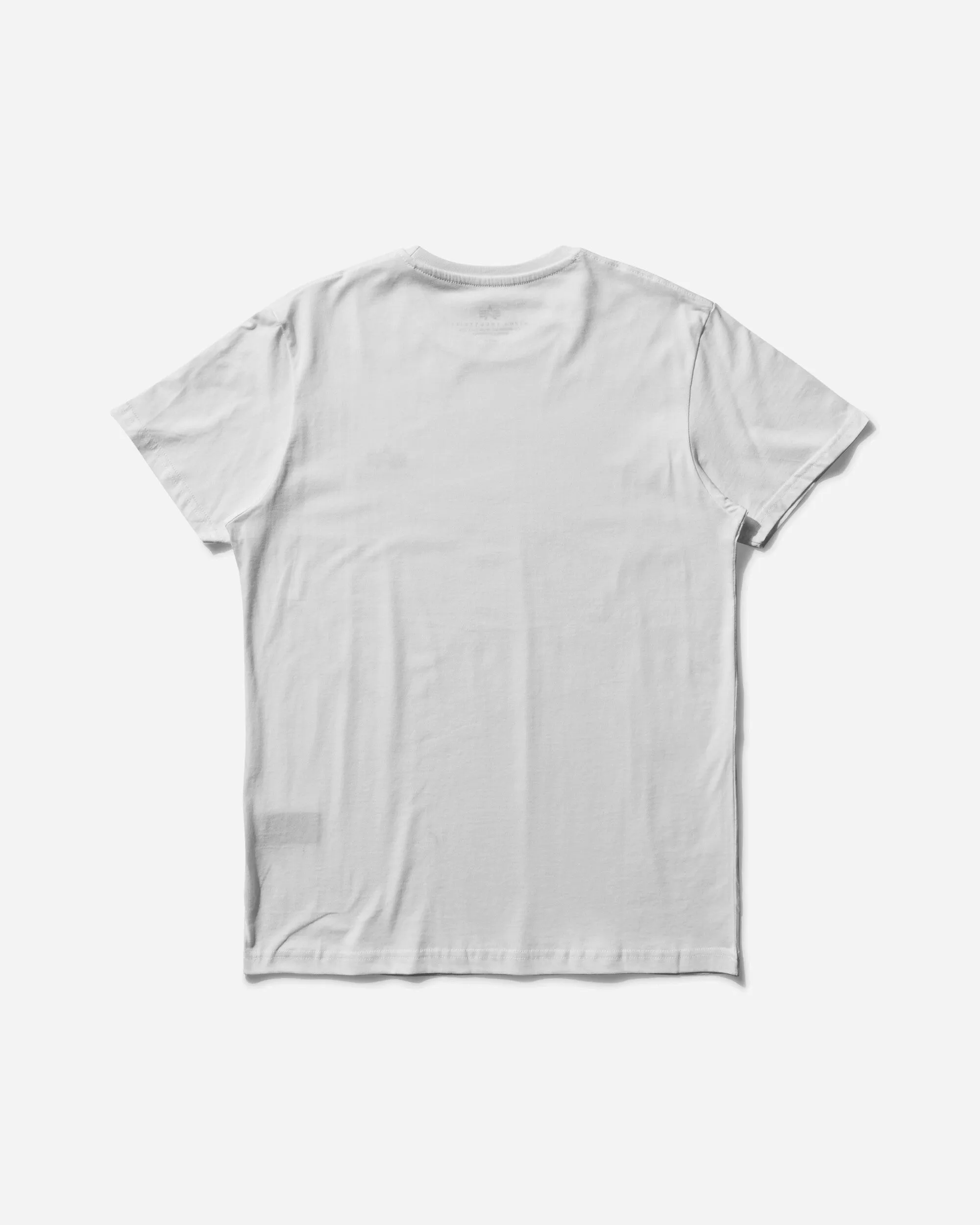 T-shirt Homme Basique Petit Logo Blanc