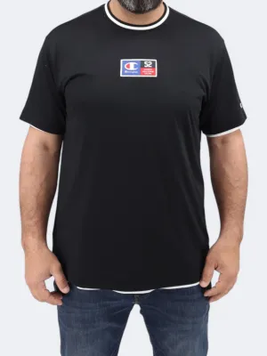 T-shirt Homme avec Logo de Marque Appliqué, Noir