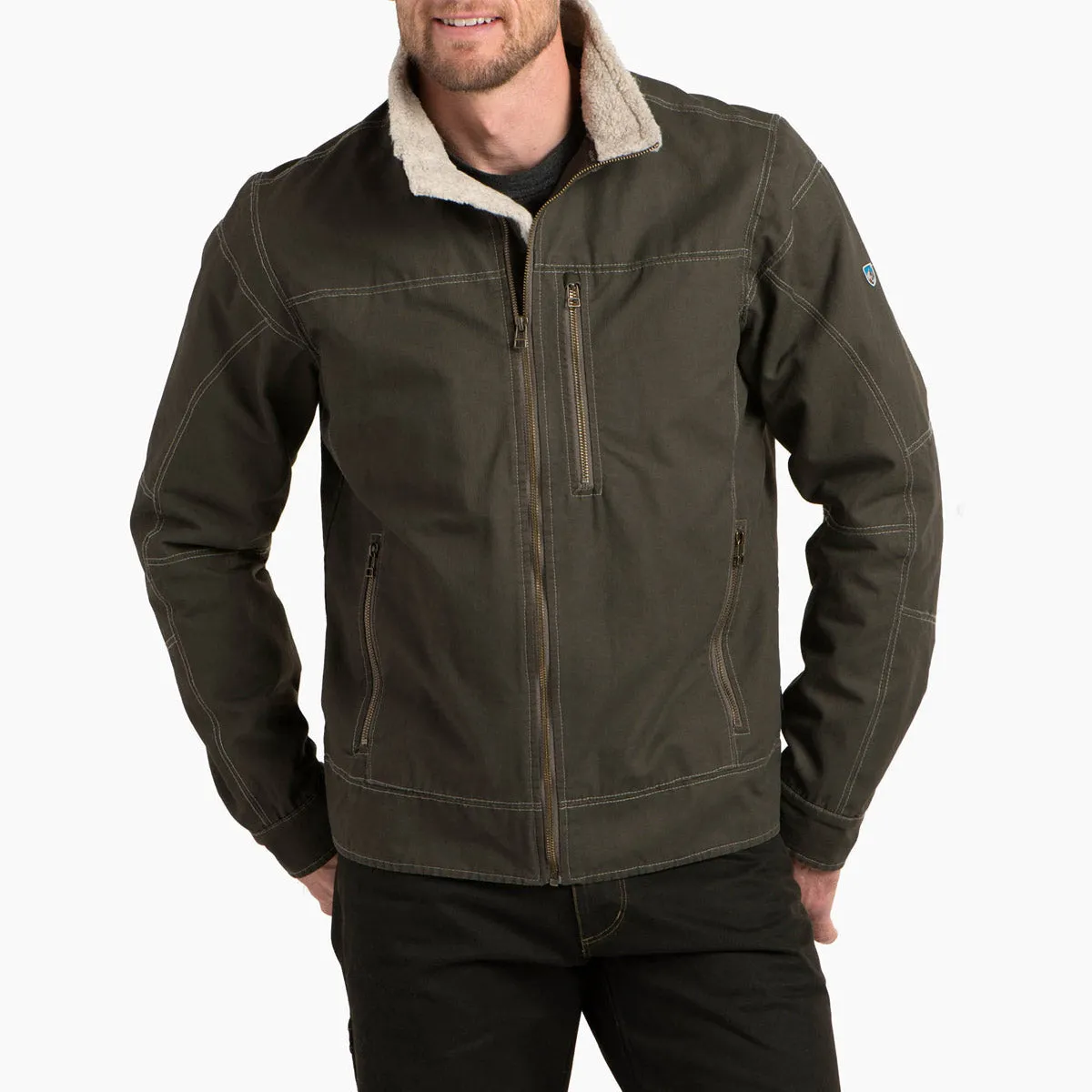 Veste pour homme doublée de burr