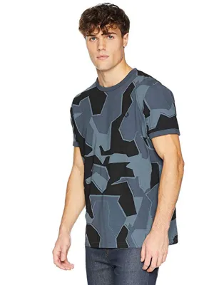 T-shirt pour homme à motif camouflage, multicolore
