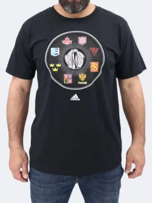 T-shirt Homme à Motifs Imprimés, Noir
