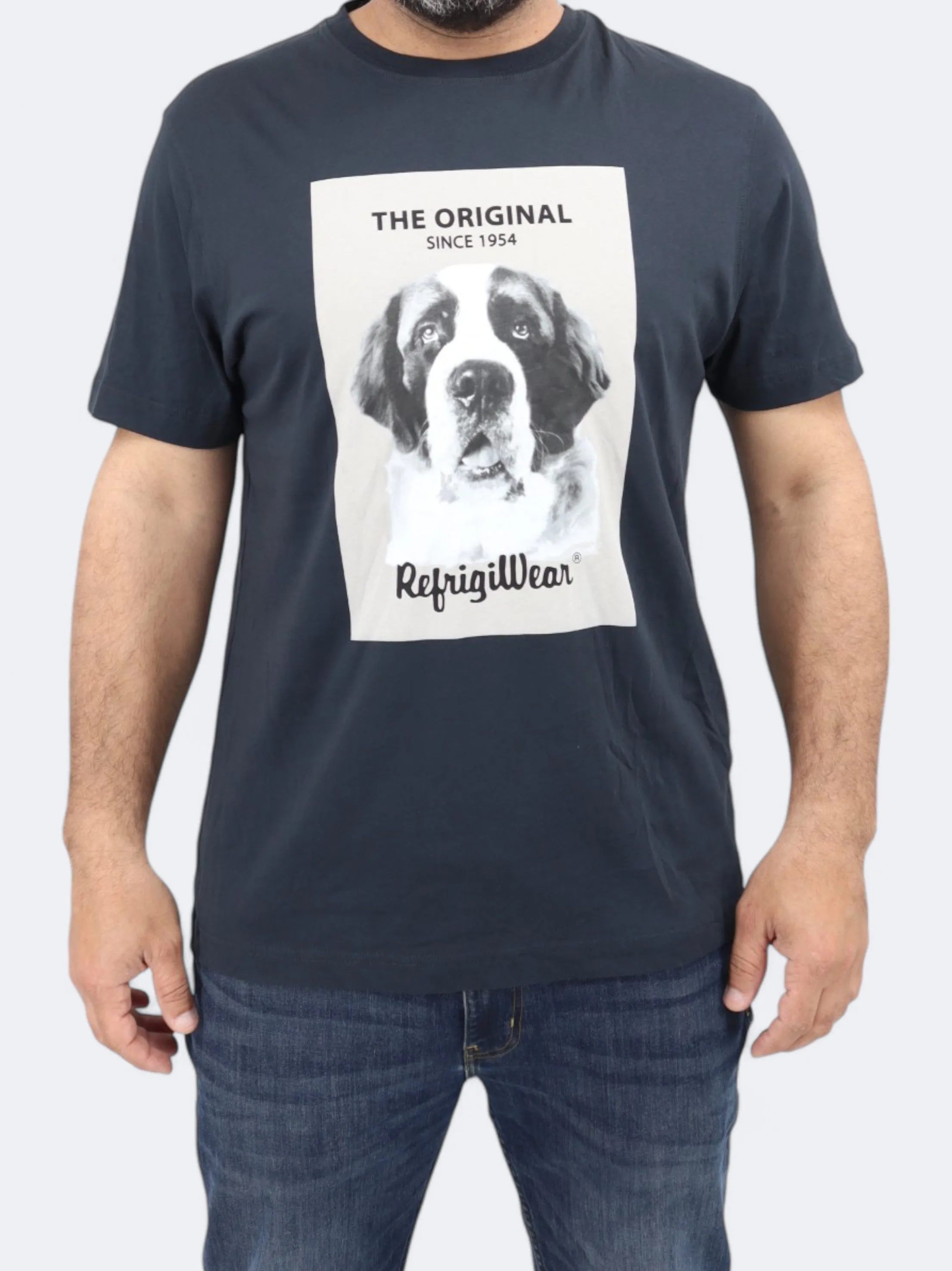 T-shirt Homme Imprimé Graphique, Marine