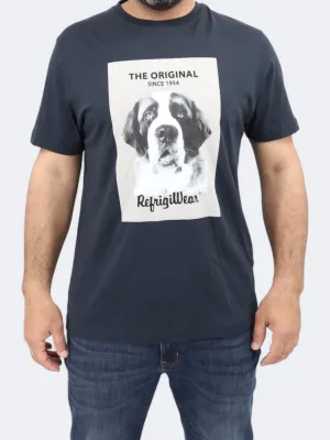 T-shirt Homme Imprimé Graphique, Marine