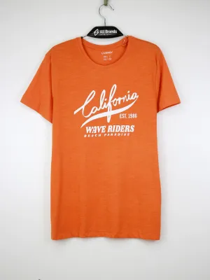 T-shirt pour homme à motif imprimé, Orange