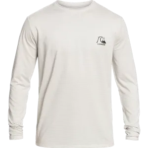 Rashguard à manches longues en maille chinée pour hommes