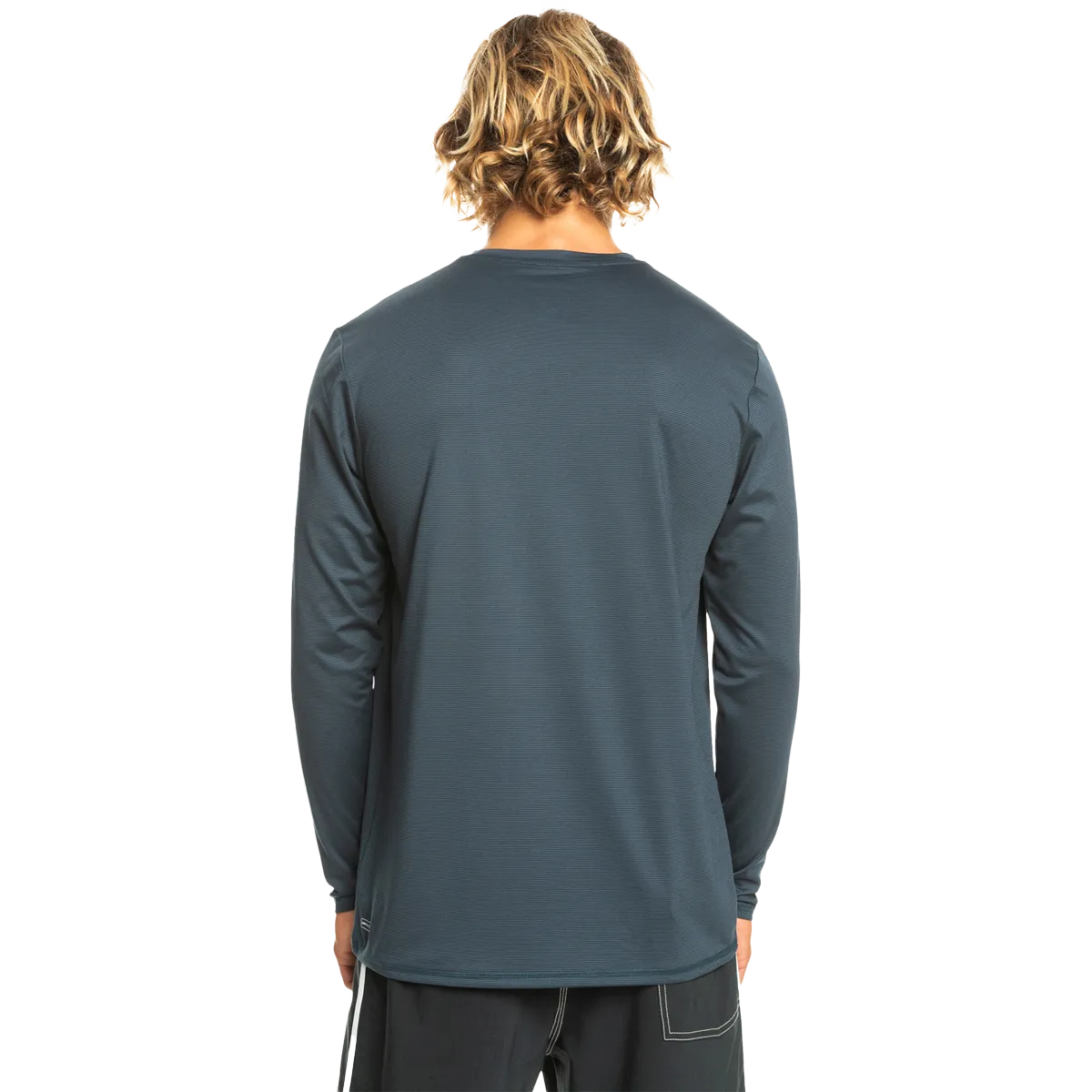 Rashguard à manches longues en maille chinée pour hommes