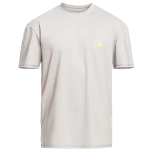 T-shirt à manches courtes en maille chinée pour homme