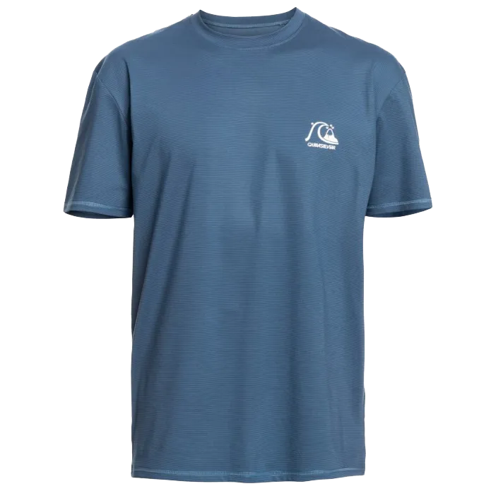 T-shirt à manches courtes en maille chinée pour homme