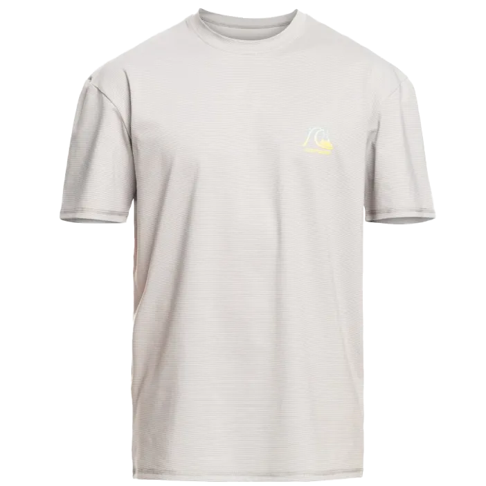 T-shirt à manches courtes en maille chinée pour homme
