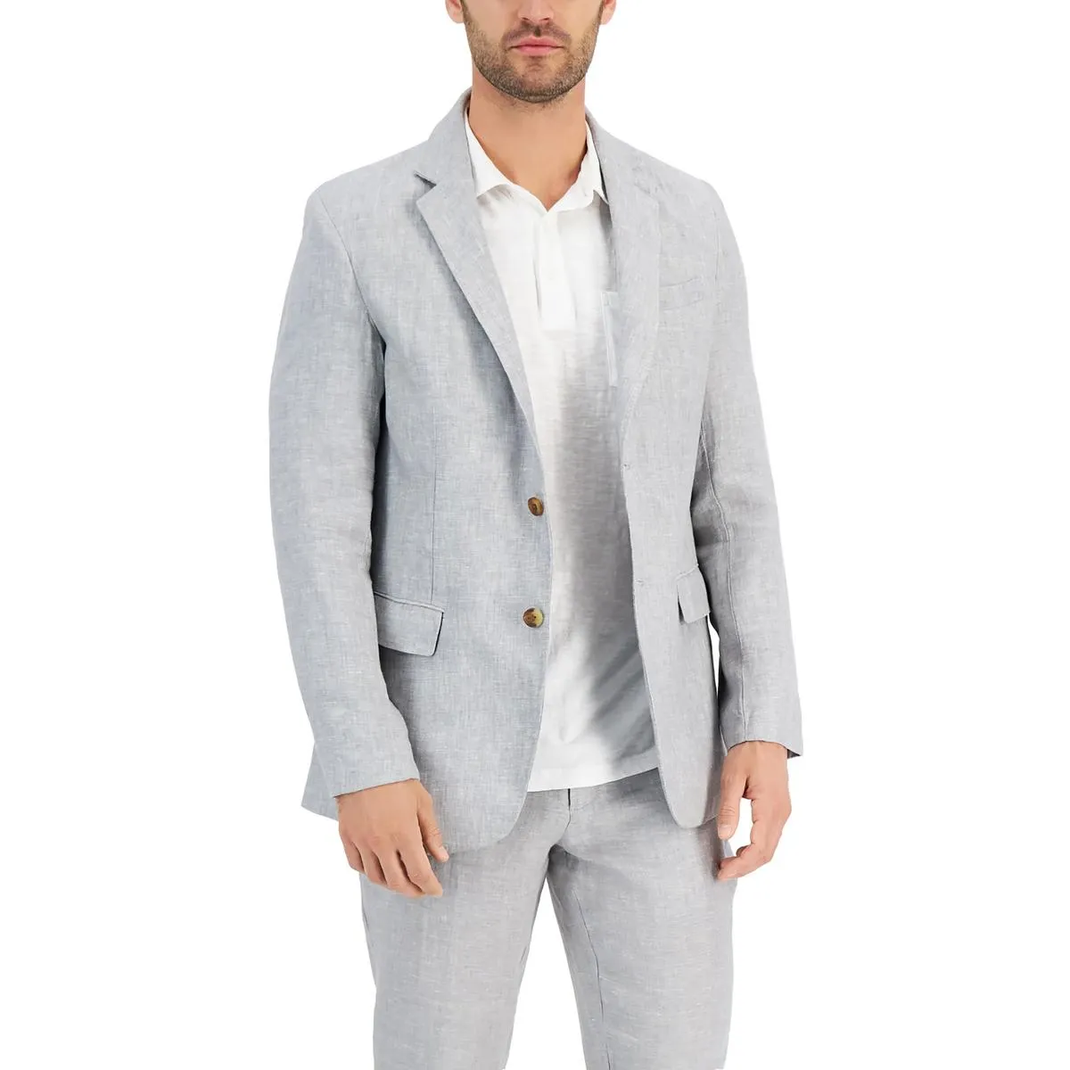 Veste deux boutons en lin pour homme - Séparé