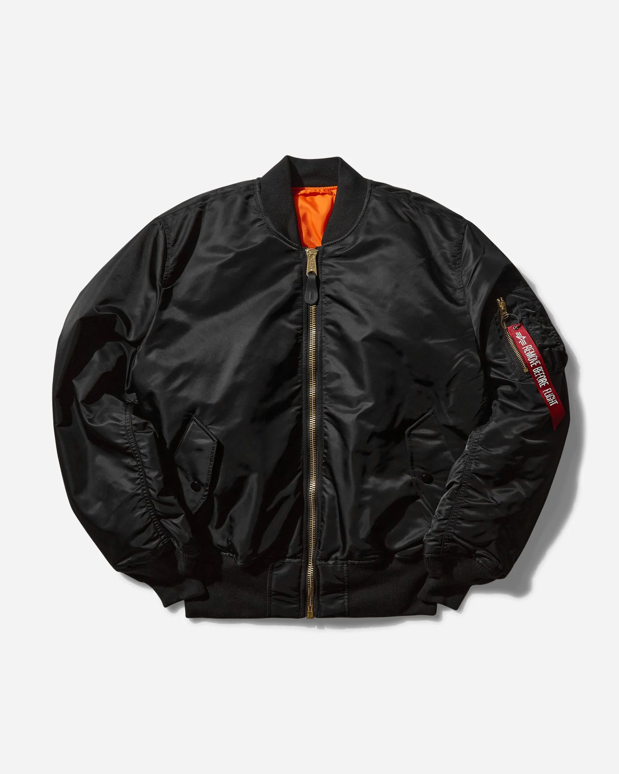 Veste bomber MA-1 pour homme - Noir