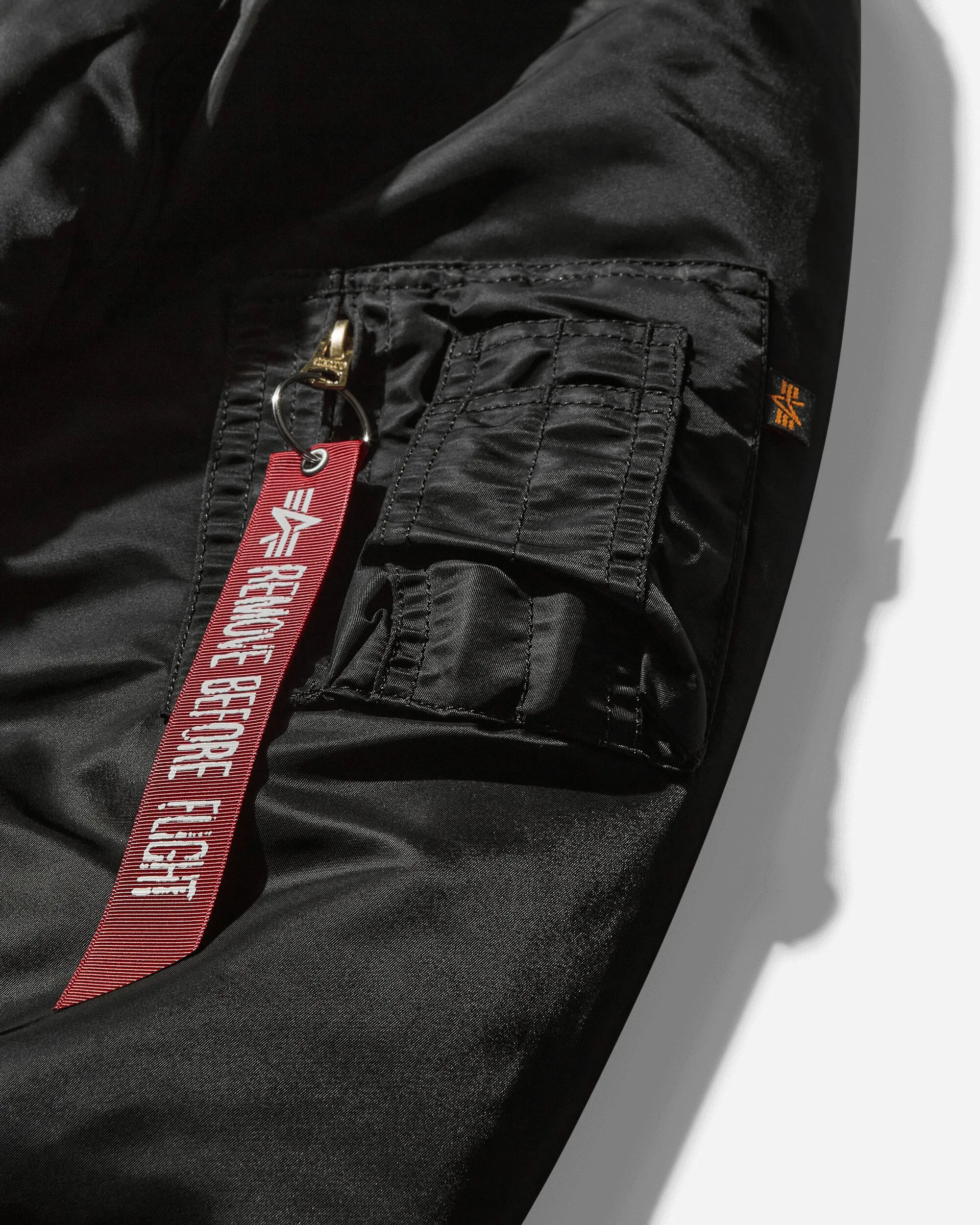 Veste bomber MA-1 pour homme - Noir