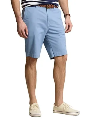 Shorts chino unis pour hommes, Bleu