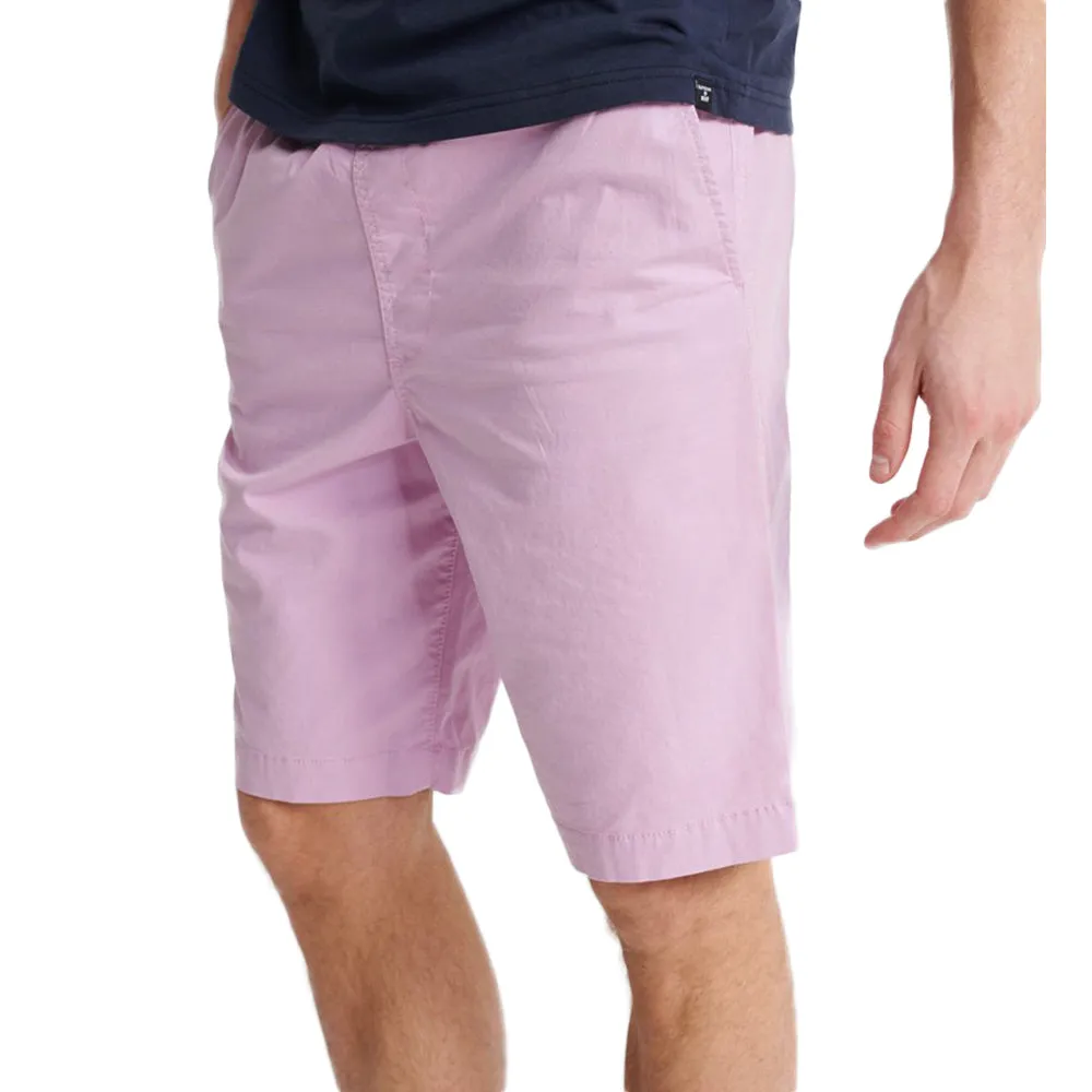 Short classique uni pour homme, mauve clair
