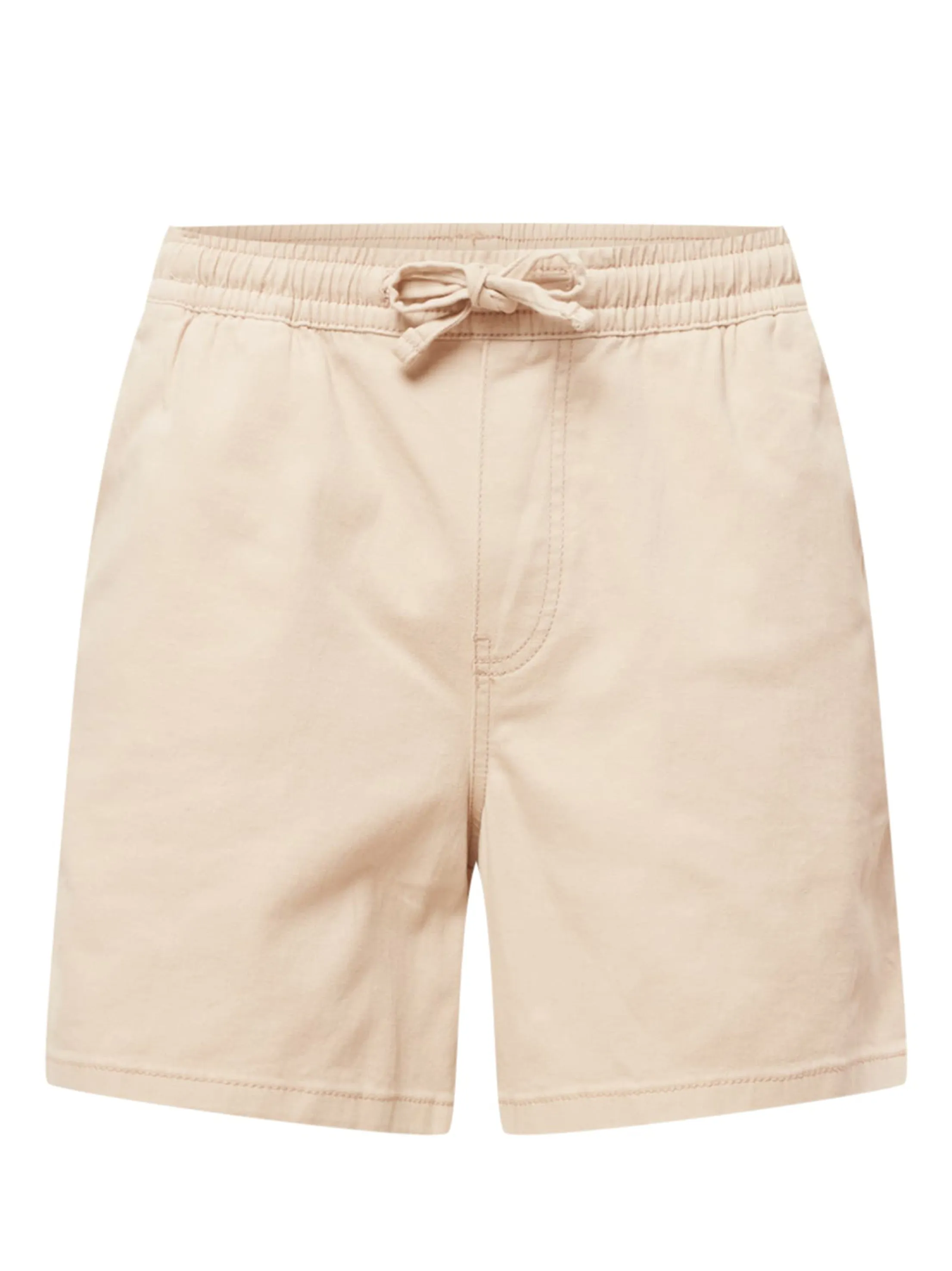 Short de sport uni pour homme à cordon, beige