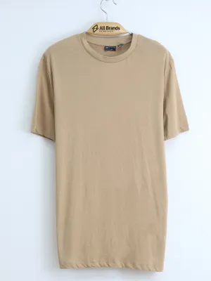 T-shirt uni pour hommes, Beige