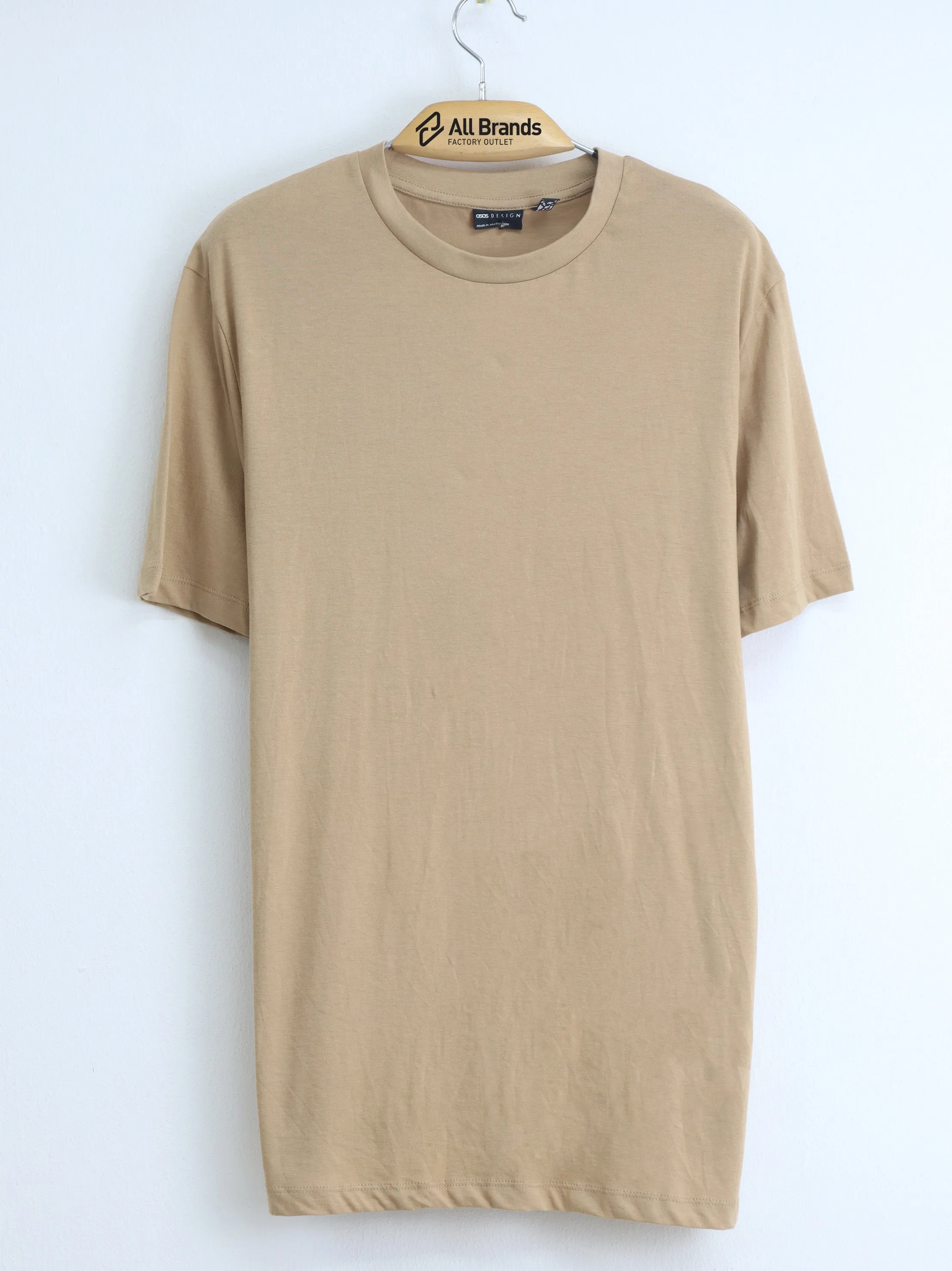 T-shirt uni pour hommes, Beige