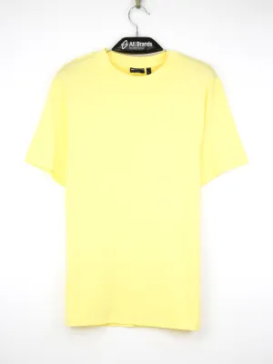 T-shirt uni pour hommes, Jaune